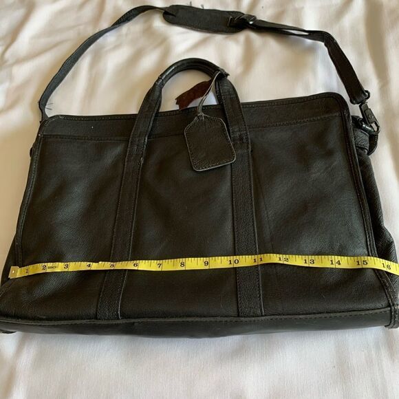 Briefcase Genuine Leather Briefcase, Computer Bag Vintage - Picture 7 of 16